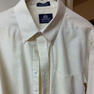 White/ cream Stafford button down- Size 17. 33